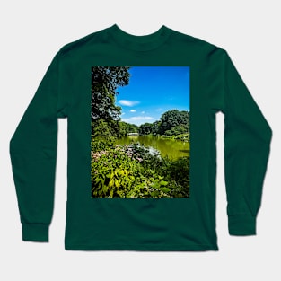 Central Park Lake Bridge Manhattan NYC Long Sleeve T-Shirt